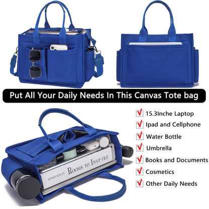 New Women's Large Canvas Handbag Laptop Crossbody Bag Mummy Bag Daily Bag Handbag