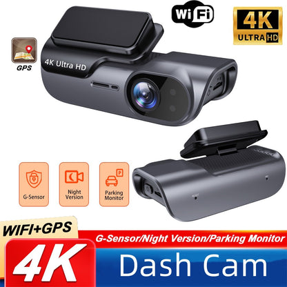 Cross-border 4K CarLog Mobile Phone Interconnection WIFI HD Night Vision Installation-free Car Recorder Shrunk Time Recording