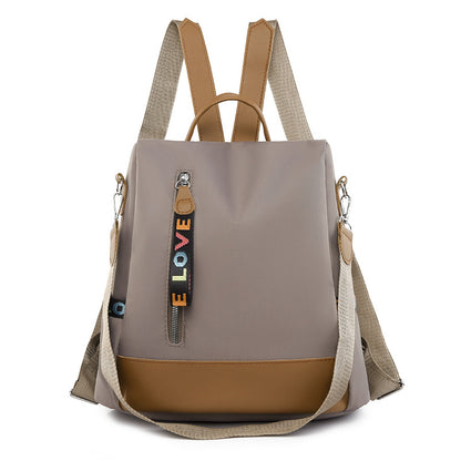 Korean style new fashion Oxford cloth casual women's backpack lightweight waterproof shopping storage anti-theft travel bag