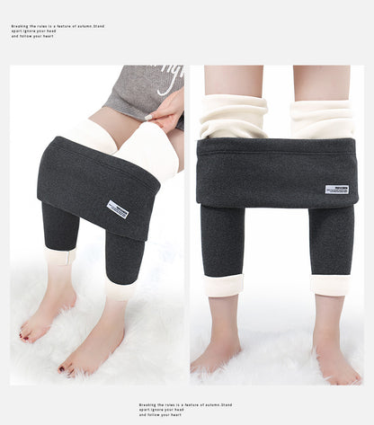Maternity Leggings Autumn and Winter 2024 New Maternity Pants Winter Outer Wear Plus Cashmere Warm Cotton Pants
