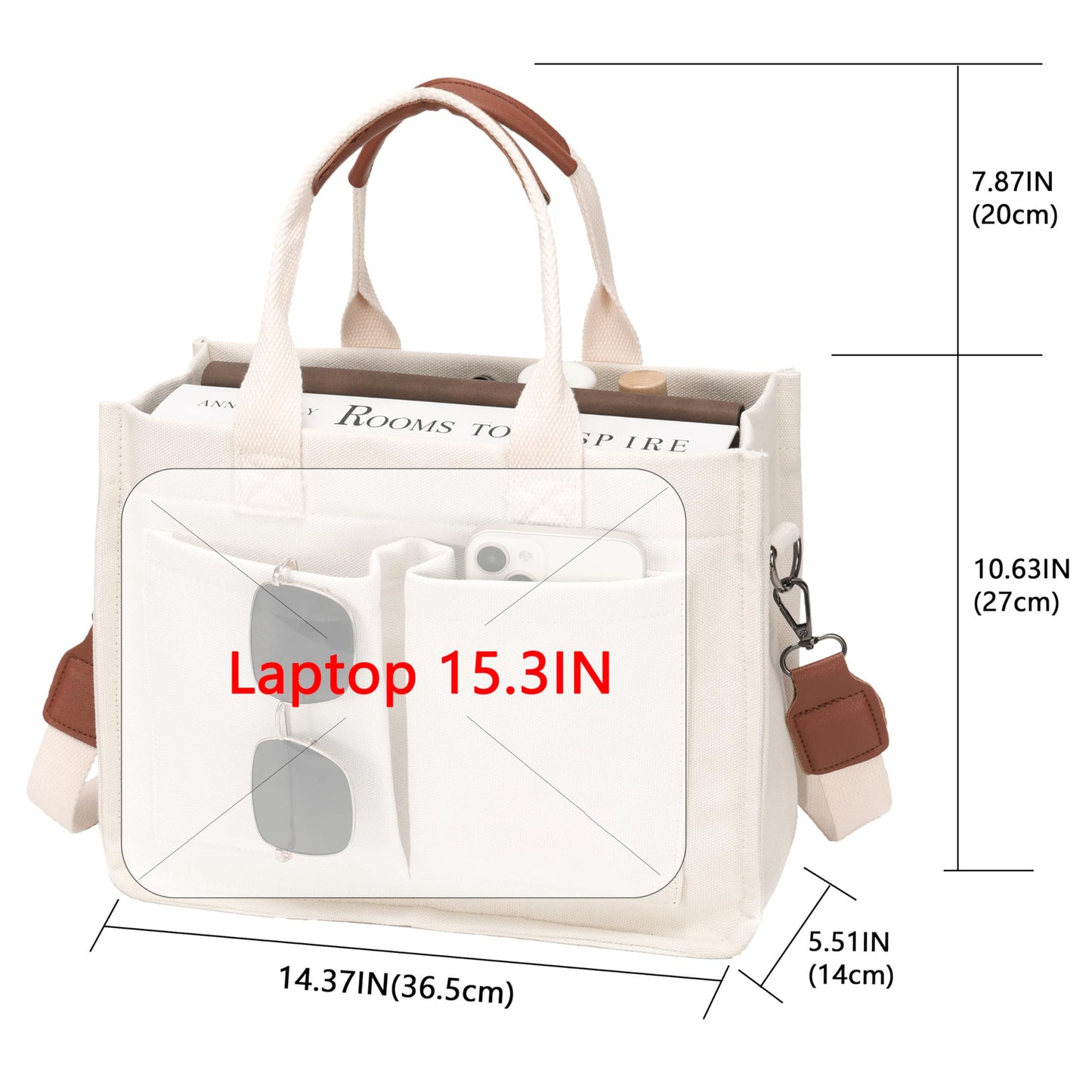 New Women's Large Canvas Handbag Laptop Crossbody Bag Mummy Bag Daily Bag Handbag