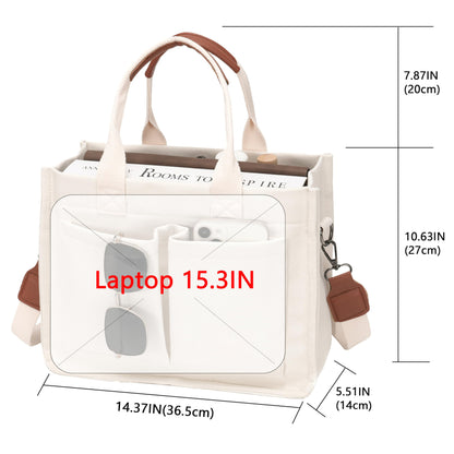 New Women's Large Canvas Handbag Laptop Crossbody Bag Mummy Bag Daily Bag Handbag