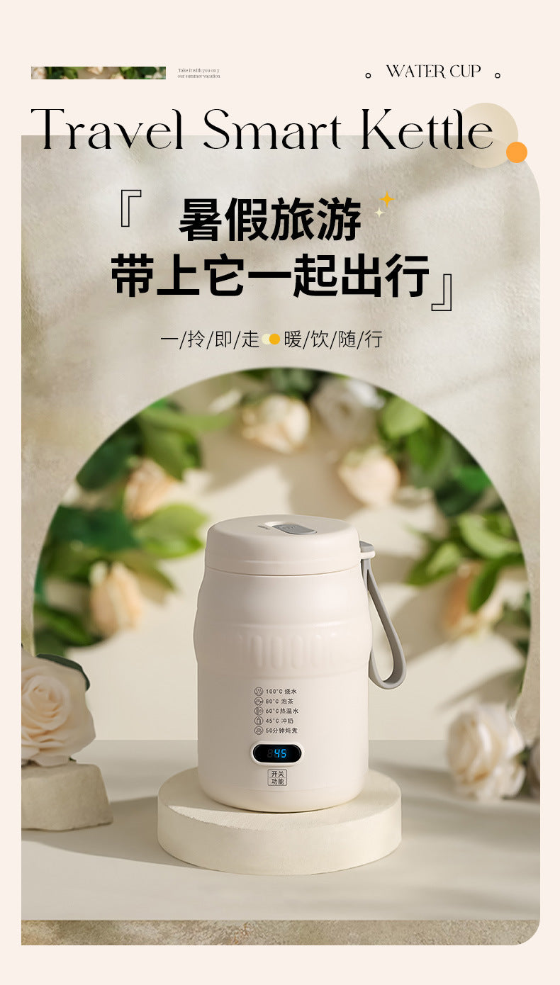Travel Car Kettle Burning Water Cup Portable Kettle Small Constant Temperature Pot Electric Water Cup Heating Thermos Cup