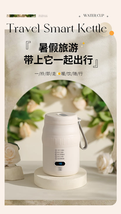 Travel Car Kettle Burning Water Cup Portable Kettle Small Constant Temperature Pot Electric Water Cup Heating Thermos Cup