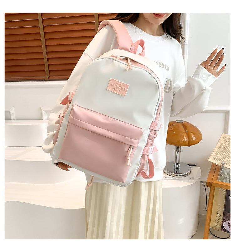 New Front Pieces Detachable Double Backache Bag Girl's Backpack Large Capacity Transparent Baby Bag Multifunctional Student Schoolbag