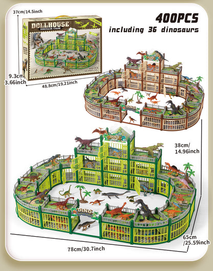 New DIY Dinosaur Park Model Children's Simulated Animal Toys Boys Educational Assembly Model Toys Birthday Gifts