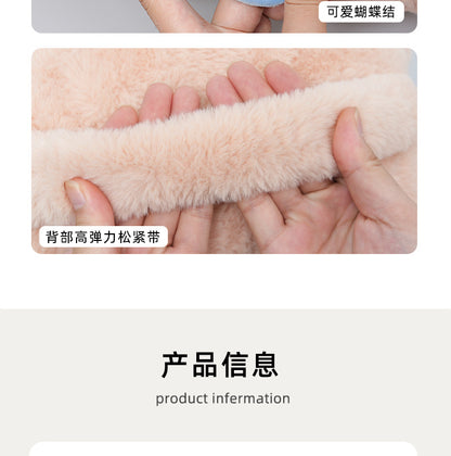 Cartoon car headrest neck pillow bear car sedentary not tired waist pillow four seasons universal car pillow