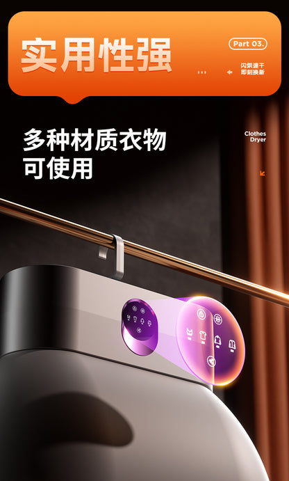 2025 New Model Small Clothes Dryer for Home Use, Dormitory, Baby, Foldable Portable Windbreaker Dryer