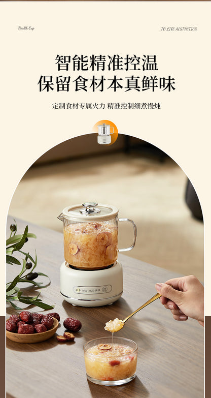 Multi-functional Flower Tea Pot Household Health Pot Mini Glass Boiling Kettle Small Health Cup Gift Electric Stew Cup for Tea