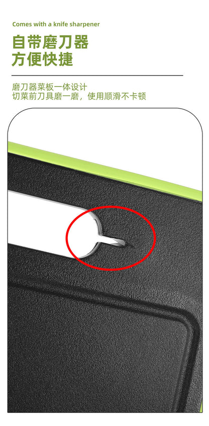 Stainless Steel Multifunctional Cutting Board with Knife Sharpener, Garlic Grinder, Meat Cutting Board, Aluminum Alloy Double-Sided Thawing Cutting Board