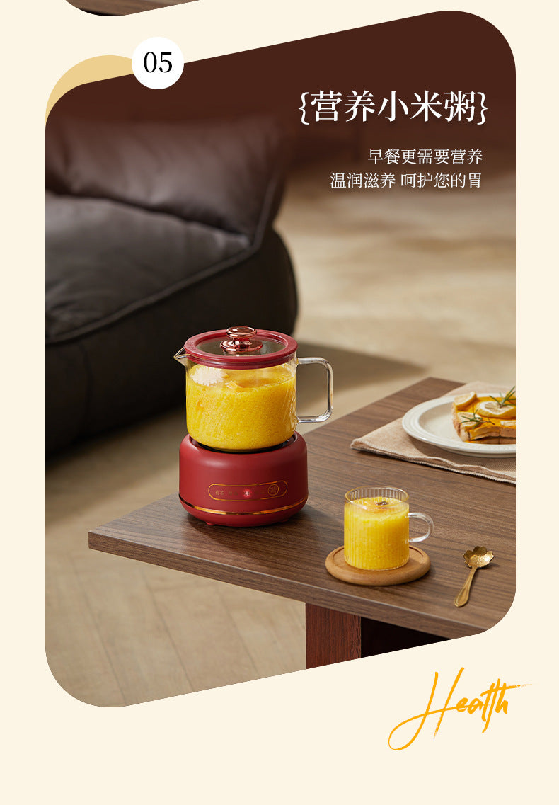 Multi-functional Flower Tea Pot Household Health Pot Mini Glass Boiling Kettle Small Health Cup Gift Electric Stew Cup for Tea