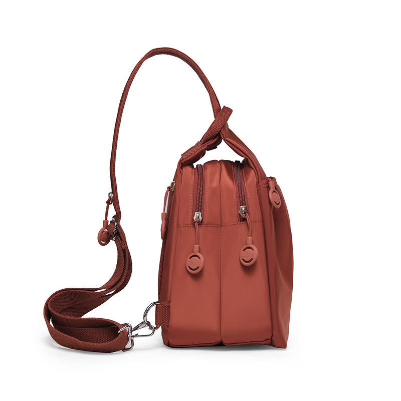 Niche High-End Mini Backpack, New Style, Simple and Versatile, Anti-Theft Women's Chest Bag, Fashionable and Lightweight Women's Bag