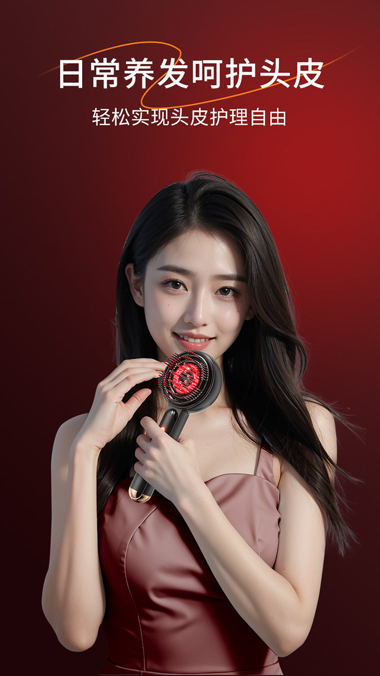 Electric EMS multi-function massage comb laser hair growth instrument scalp massager medicine comb comb hair red comb