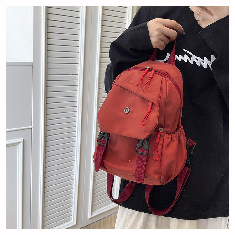 2026 Summer Workwear Style Simple Student School Bag Fashionable Oxford Cloth Backpack Outdoor Leisure Travel Backpack