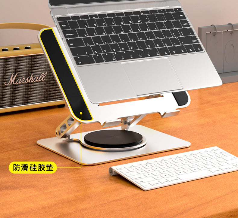 Laptop Stand Bracket Heightening Cooling Rack Gaming Notebook Metal Rack 360-Degree Rotatable Adjustable Rack