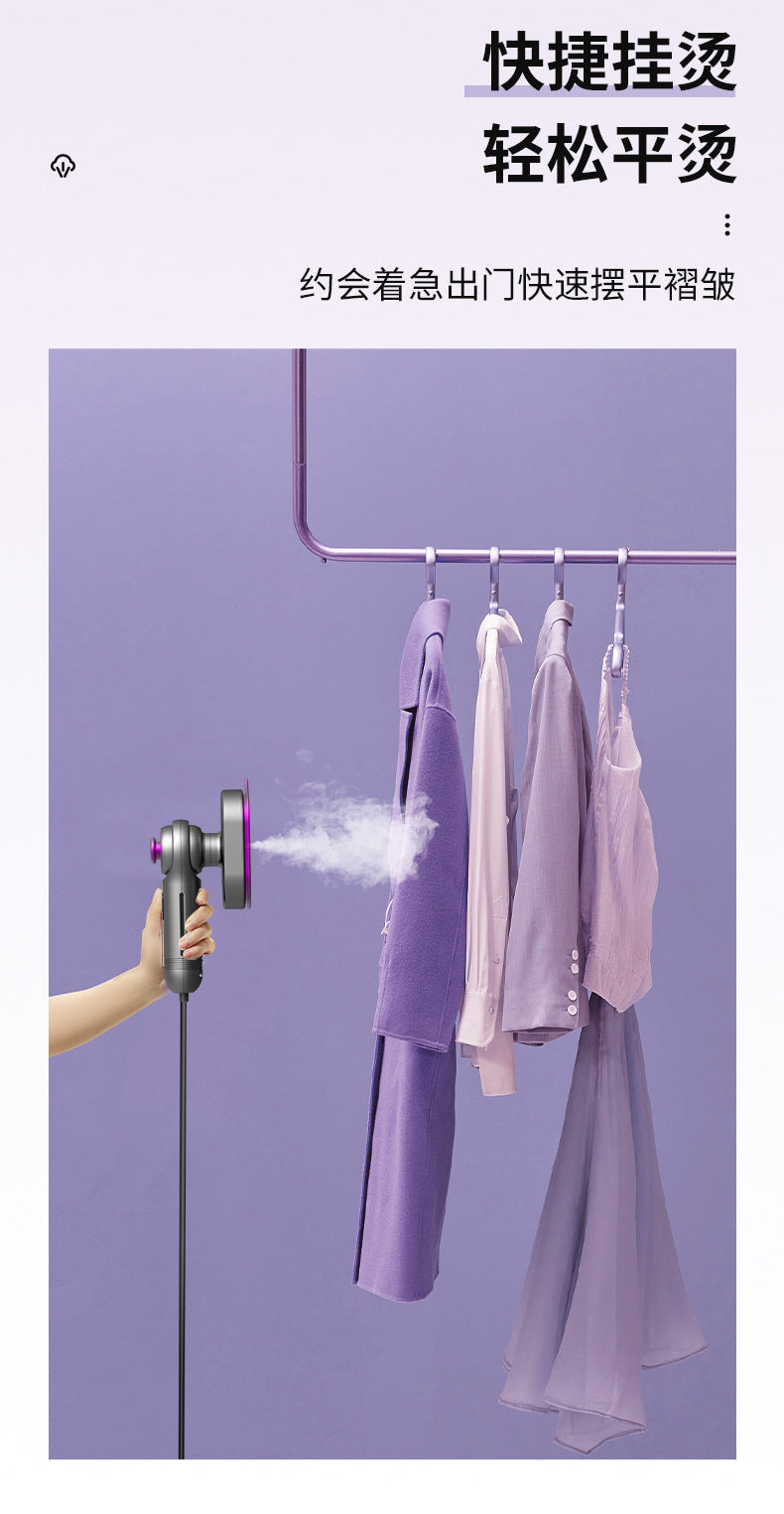 Household small mini portable wet and dry dual-use rotary folding atomizing steam electric ironing and ironing machine