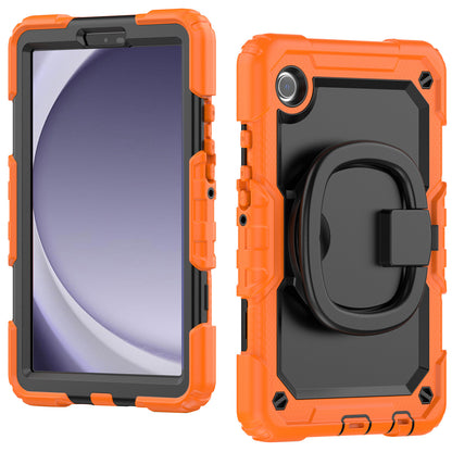Applicable to Samsung Tab A9 silicone + PC protective case 8.7-inch rotating bracelet X115 multi-functional drop-resistant tablet case