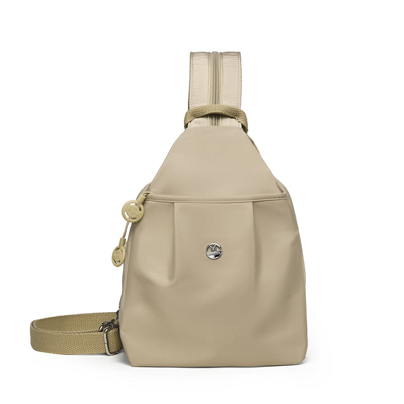 Niche High-End Mini Backpack, New Style, Simple and Versatile, Anti-Theft Women's Chest Bag, Fashionable and Lightweight Women's Bag