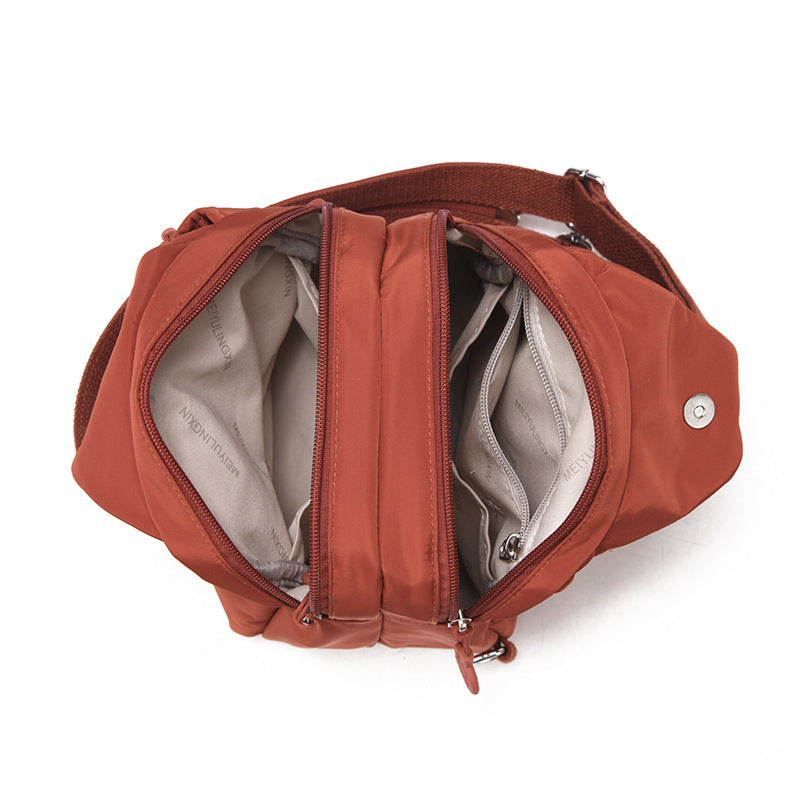 Niche High-End Mini Backpack, New Style, Simple and Versatile, Anti-Theft Women's Chest Bag, Fashionable and Lightweight Women's Bag