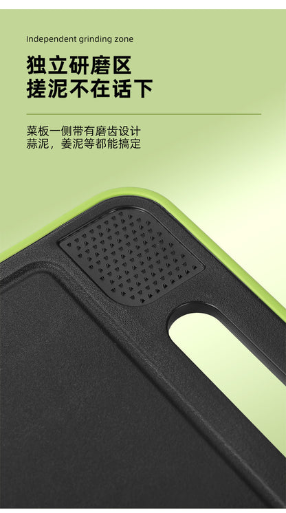 Stainless Steel Multifunctional Cutting Board with Knife Sharpener, Garlic Grinder, Meat Cutting Board, Aluminum Alloy Double-Sided Thawing Cutting Board