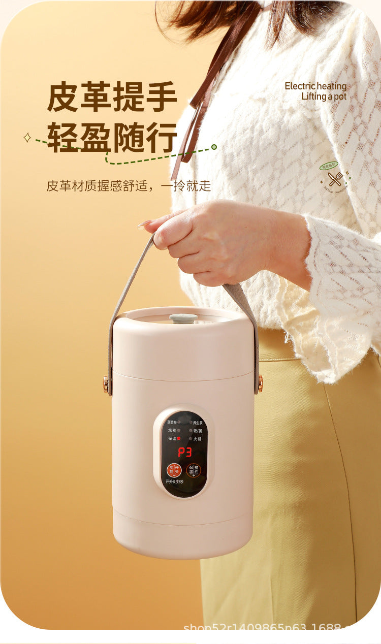 Mini Electric Rice Cooker Smart Small Electric Cooker Portable Small Electric Cooker Office Porridge Soup Non-stick Cooker Gift