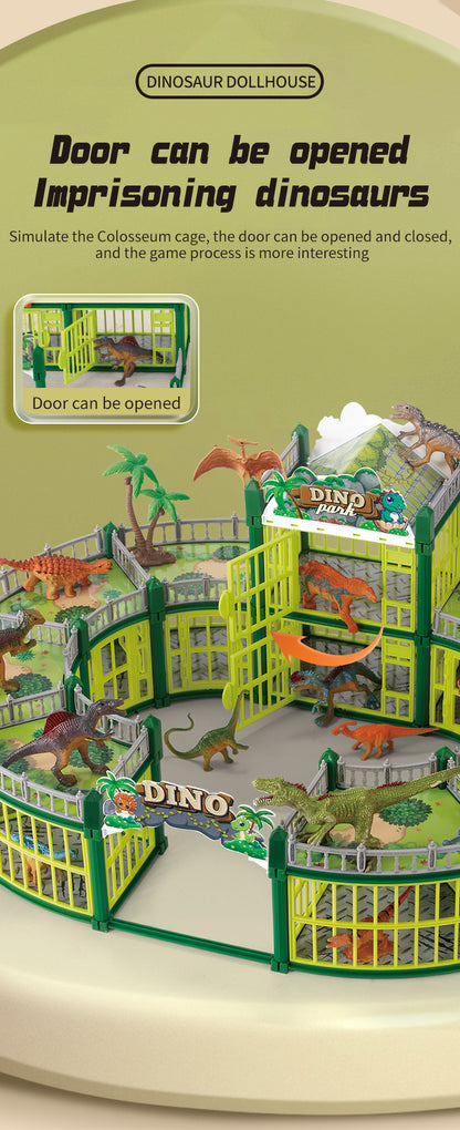 New DIY Dinosaur Park Model Children's Simulated Animal Toys Boys Educational Assembly Model Toys Birthday Gifts