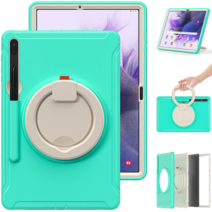 Suitable for Samsung Tab S7 S8 silicone drop-resistant tablet case PC bracelet rotating bracket S7Plus protective case