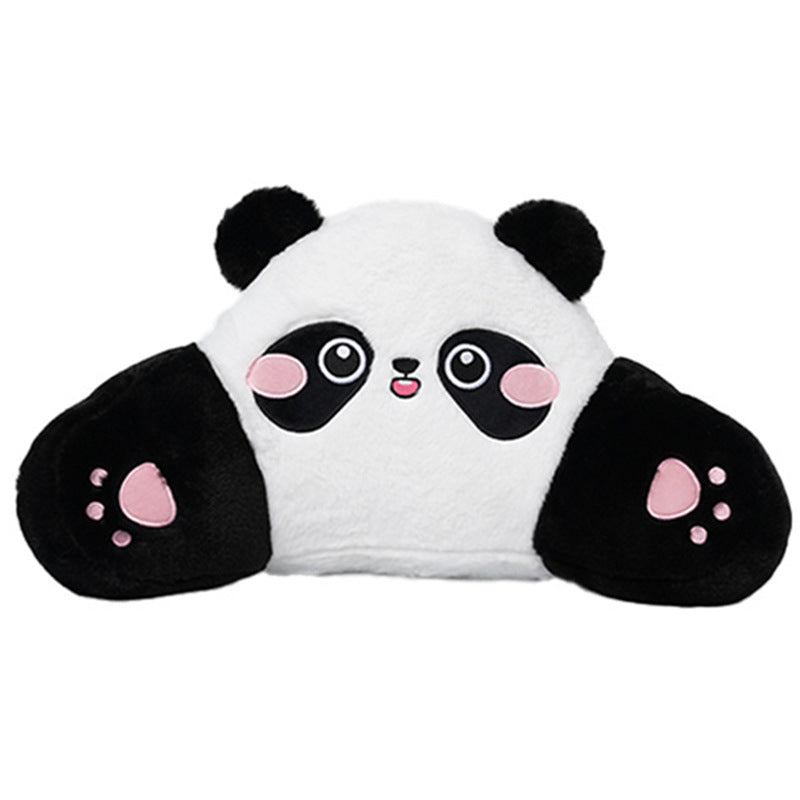 Cartoon car headrest neck pillow bear car sedentary not tired waist pillow four seasons universal car pillow