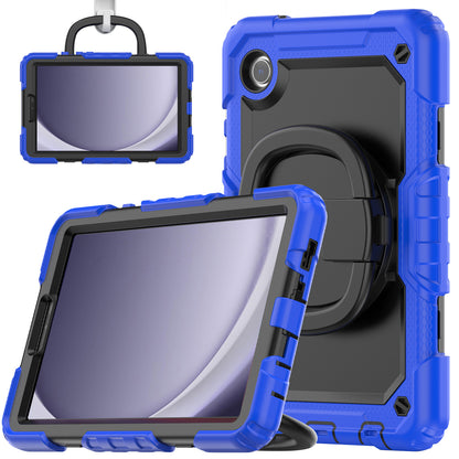 Applicable to Samsung Tab A9 silicone + PC protective case 8.7-inch rotating bracelet X115 multi-functional drop-resistant tablet case