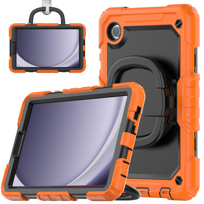 Applicable to Samsung Tab A9 silicone + PC protective case 8.7-inch rotating bracelet X115 multi-functional drop-resistant tablet case
