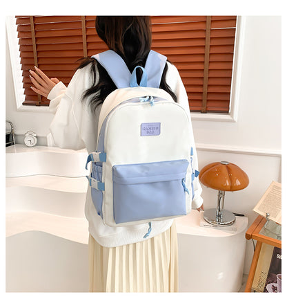 New Front Pieces Detachable Double Backache Bag Girl's Backpack Large Capacity Transparent Baby Bag Multifunctional Student Schoolbag