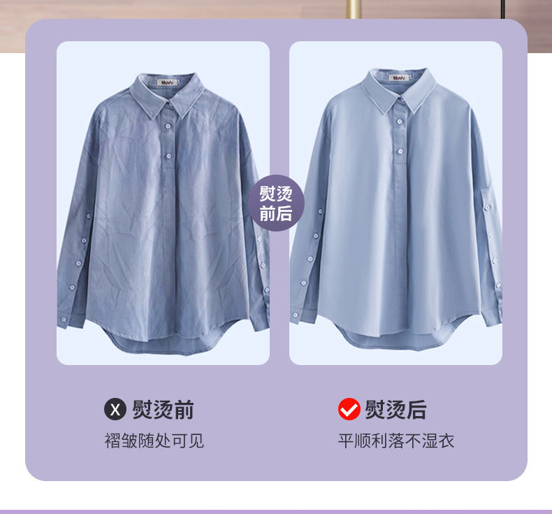 Household small mini portable wet and dry dual-use rotary folding atomizing steam electric ironing and ironing machine