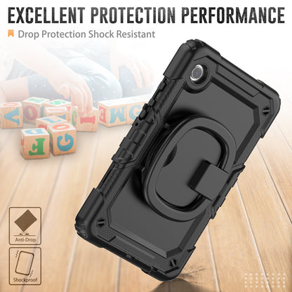 Applicable to Samsung Tab A9 silicone + PC protective case 8.7-inch rotating bracelet X115 multi-functional drop-resistant tablet case