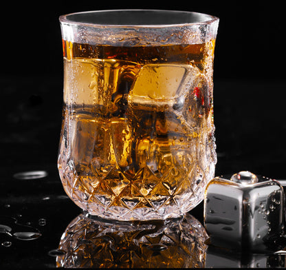 Cross-Border Commercial 304 Stainless Steel Ice Cubes Food Grade Quick-Frozen Ice Tartar Set Whiskey Iced Weishi Ice Cubes