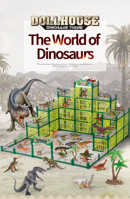 New DIY Dinosaur Park Model Children's Simulated Animal Toys Boys Educational Assembly Model Toys Birthday Gifts