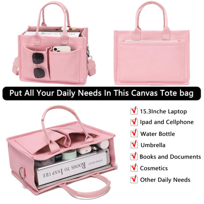 New Women's Large Canvas Handbag Laptop Crossbody Bag Mummy Bag Daily Bag Handbag
