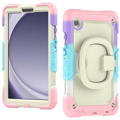 Applicable to Samsung Tab A9 silicone + PC protective case 8.7-inch rotating bracelet X115 multi-functional drop-resistant tablet case