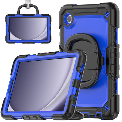 Applicable to Samsung Tab A9 silicone + PC protective case 8.7-inch rotating bracelet X115 multi-functional drop-resistant tablet case