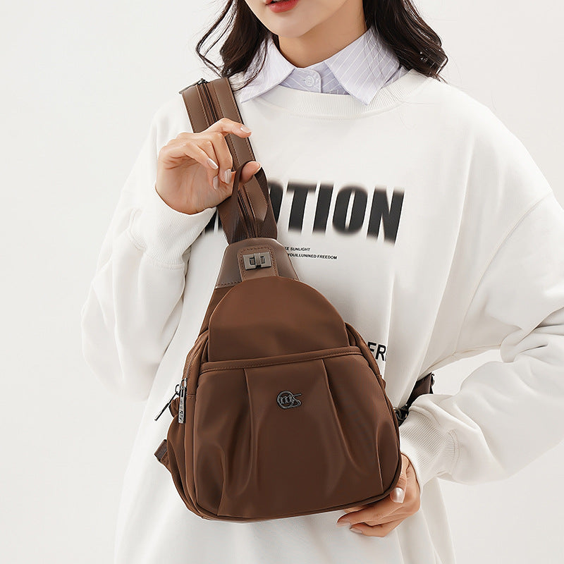 Outdoor Travel Backpack Women's New Chest Bag Lightweight Commuting Crossbody Bag Sports Mountain Climbing Multifunctional Small Backpack