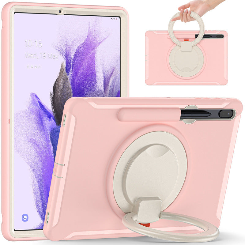 Suitable for Samsung Tab S7 S8 silicone drop-resistant tablet case PC bracelet rotating bracket S7Plus protective case
