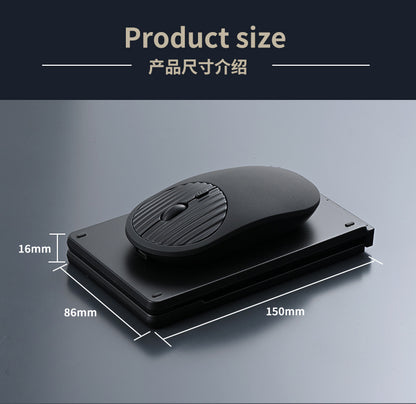 Wireless keyboard and mouse suit Bluetooth folding keyboard for mobile phone tablet laptop desktop computer built-in charging