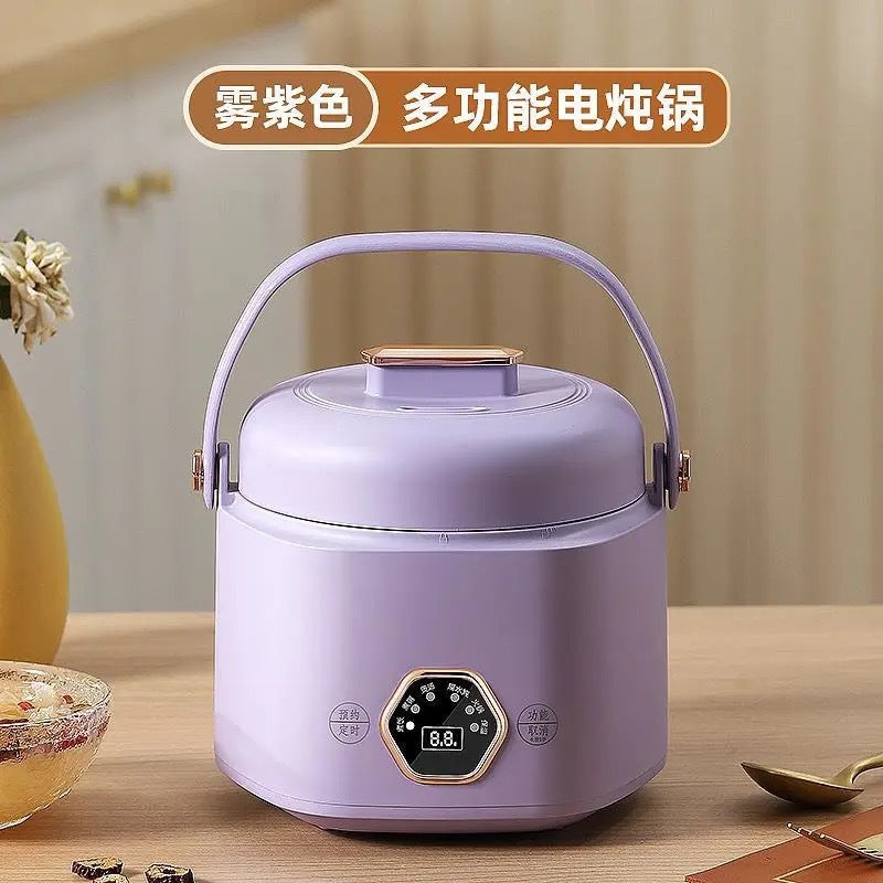 Mini Electric Rice Cooker Smart Small Electric Cooker Portable Small Electric Cooker Office Porridge Soup Non-stick Cooker Gift