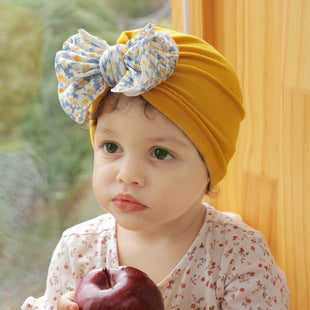 European and American New Halloween Children's Hair Band Pumpkin Head Printed Bow Baby Hair Accessories Baby Headscarf