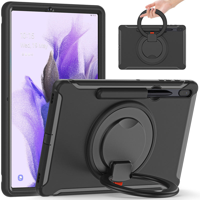 Suitable for Samsung Tab S7 S8 silicone drop-resistant tablet case PC bracelet rotating bracket S7Plus protective case