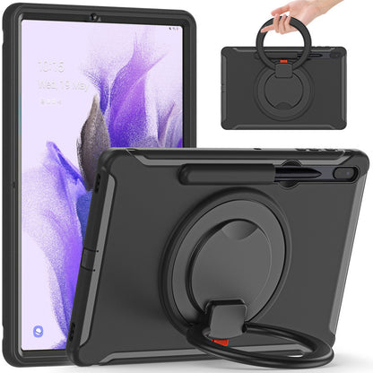 Suitable for Samsung Tab S7 S8 silicone drop-resistant tablet case PC bracelet rotating bracket S7Plus protective case