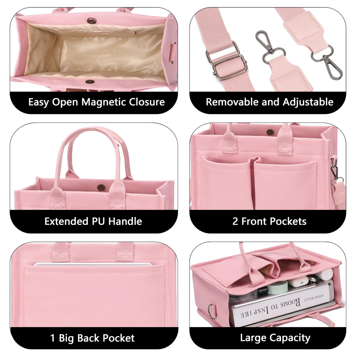 New Women's Large Canvas Handbag Laptop Crossbody Bag Mummy Bag Daily Bag Handbag