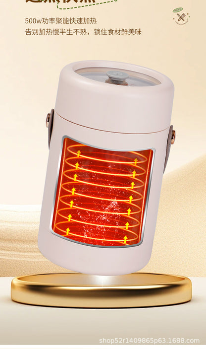 Mini Electric Rice Cooker Smart Small Electric Cooker Portable Small Electric Cooker Office Porridge Soup Non-stick Cooker Gift