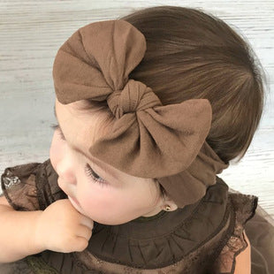 European and American New Halloween Children's Hair Band Pumpkin Head Printed Bow Baby Hair Accessories Baby Headscarf