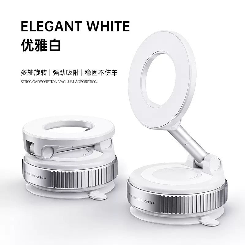 New Car Metal Magnetic Mobile Phone Holder Suction Cup Vacuum Adsorption Car Special Navigation Magnetic Fixed Bracket