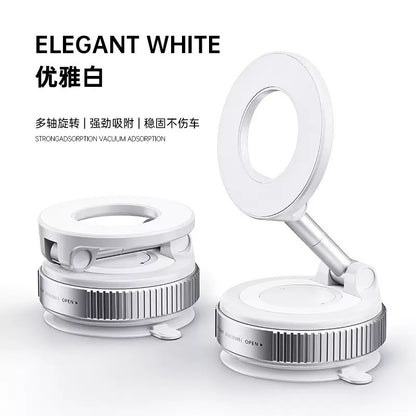 New Car Metal Magnetic Mobile Phone Holder Suction Cup Vacuum Adsorption Car Special Navigation Magnetic Fixed Bracket